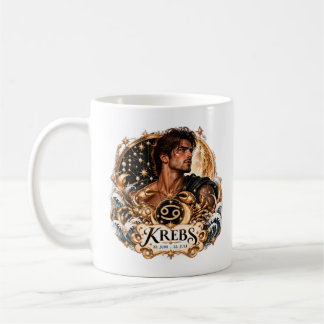 Taza De Café Sternzeichen Krebs - Gold Edition/Herren Tasse