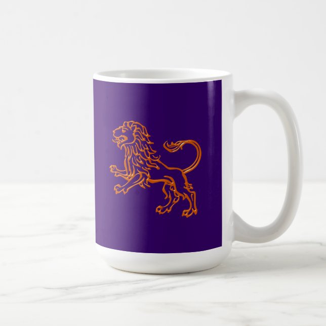 Taza De Café Sternzeichen león zodiac sign Leo (Derecha)