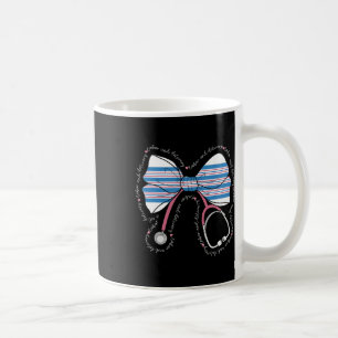 Taza De Café Stethoscope Coquette Bow Ba1