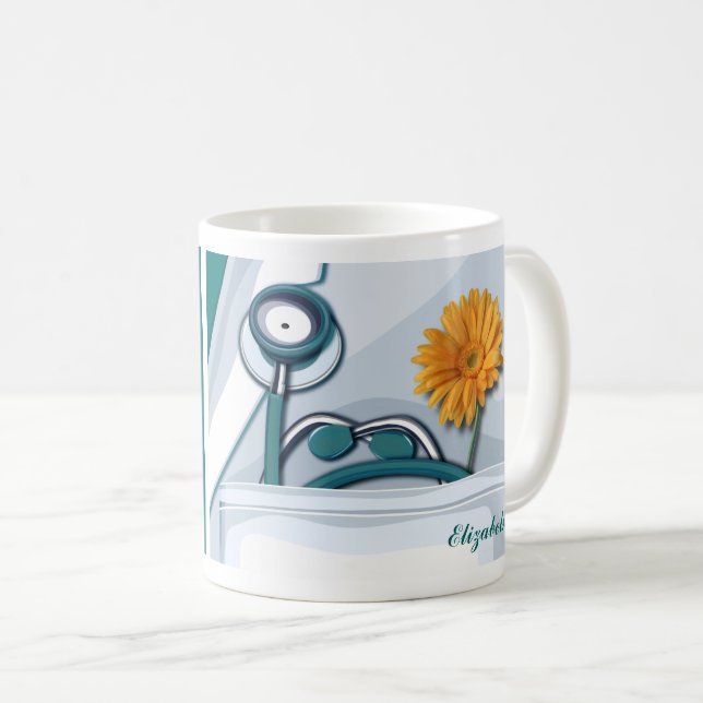 Taza De Café Stethoscope y regalo de agradecimiento de enfermer (Anverso derecho)