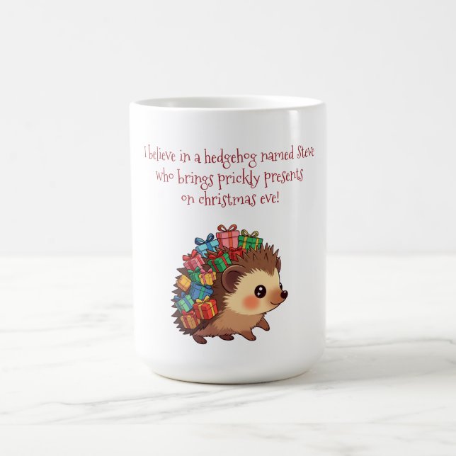 Taza De Café Steve el Erizo - Divertido Ateísmo  (Centro)