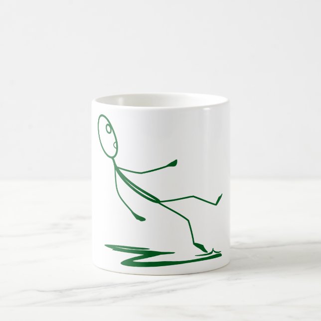 Taza De Café Stickman Banana Slip Mug (Centro)
