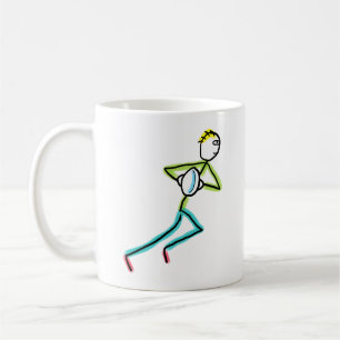 Taza De Café Stickman de Rugby