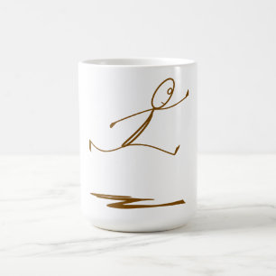 Taza De Café Stickman Jumping Mug