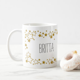 Taza De Café Stijlvolle mok met eigen naam en sterren