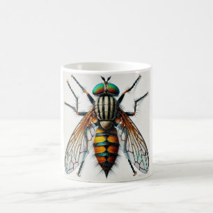 Taza De Café Stiletto fly dorsal view 270824IREF210 - Watercolo