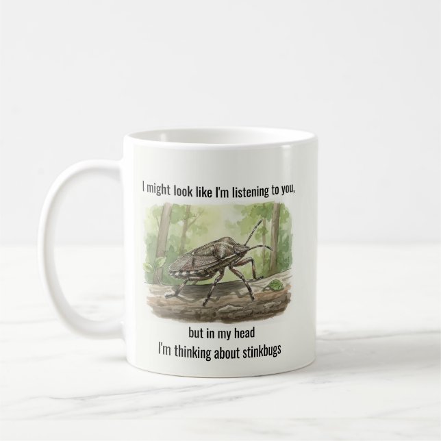 Taza De Café Stink Bug Gifts Funny Brown Marmorated Stinkbug (Izquierda)