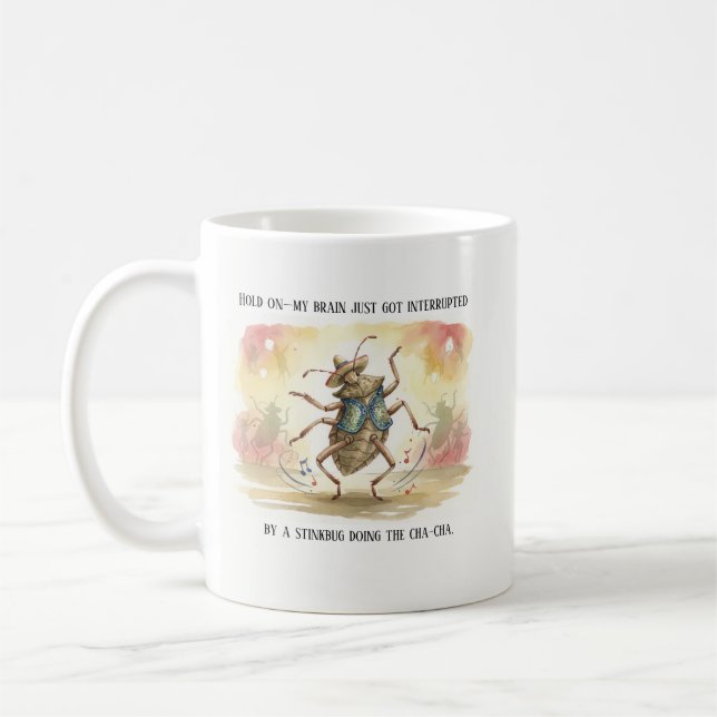 Taza De Café Stink bug Gifts Funny Brown Marmorated Stinkbug  (Izquierda)