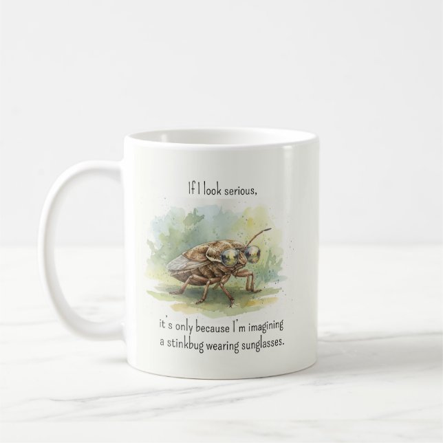 Taza De Café Stink Bug Gifts Funny Brown Marmorated Stinkbug (Izquierda)