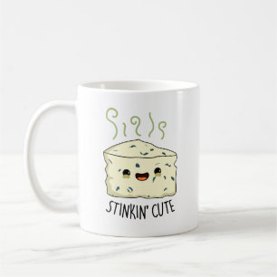 Taza De Café Stinkin Cute Funny Cheese Pun