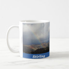 Taza De Café Stirling | Arcoiris de Sruighlea sobre Monumento a