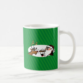 Taza De Café Stogie Santa Funny Personalizado Mug