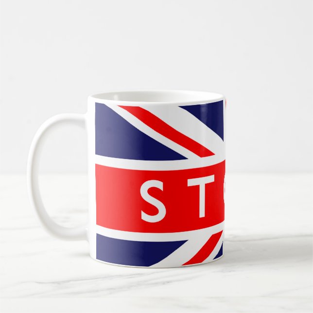 Taza De Café Stoke : Bandera británica (Izquierda)