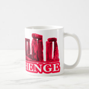 Taza De Café Stonehenge Magenta Blanco El MUSEO Zazzle Regalos