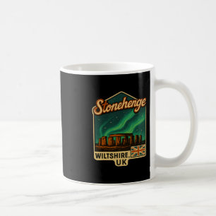 Taza De Café Stonehenge Wiltshire Reino Unido Aurora Borealis R