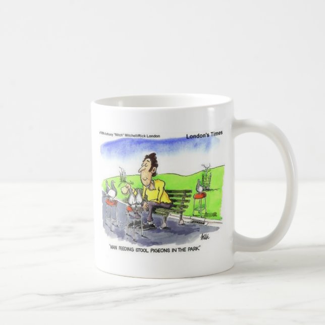 Taza De Café Stool Pigeons Funny Gifts Tees & Collectibles (Derecha)
