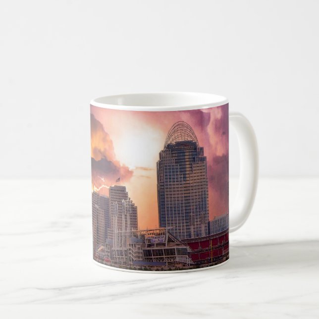 Taza De Café Stormy Cincinnati Great American Ball Park (Anverso derecho)