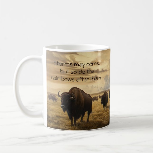 Taza De Café Stormy Escape Buffalo Mug (Izquierda)
