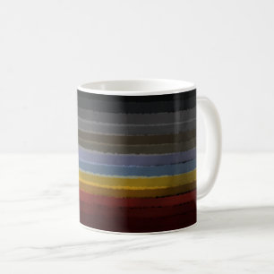 Taza De Café Stormy Salty Watercolor Pop De Color Abstract Art