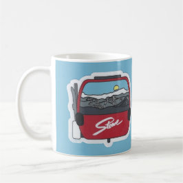 Taza De Café Stowe VT Skiing  Mug