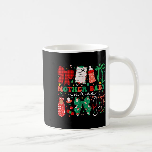 Taza De Café Stpartum Xmas Coquette Mother Baby Nurse Christmas (Derecha)