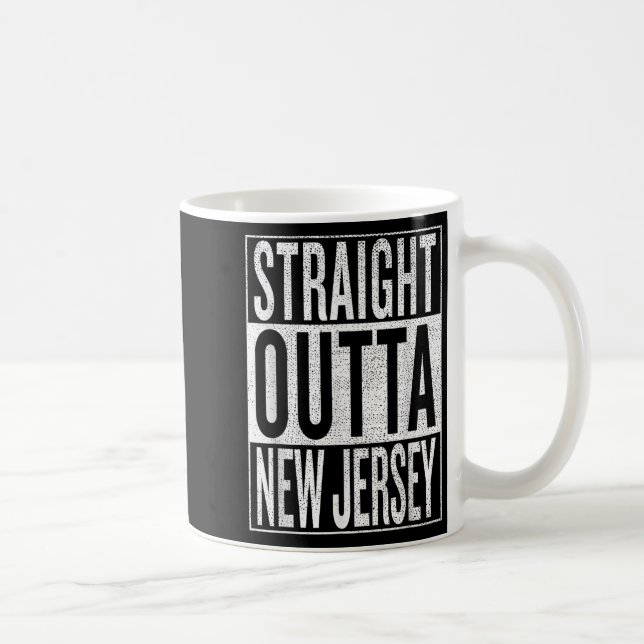 Taza De Café Straight Outta New Jersey Great Travel &amp;  (Derecha)