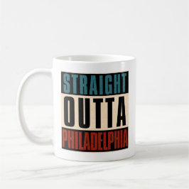 Taza De Café Straight Outta Philadelphia Pennsylvania PA EE.UU.