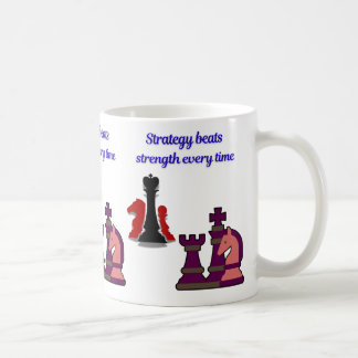 Taza De Café Strategy Over Strength Chess Mug