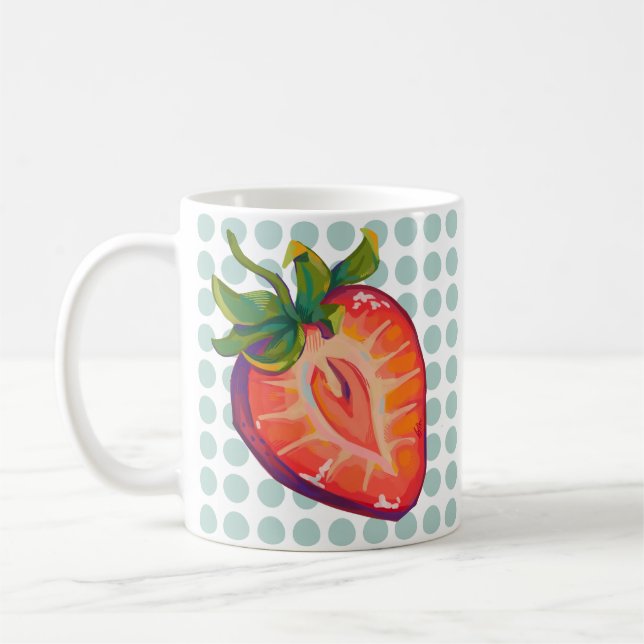 Taza De Café Strawberry  (Izquierda)
