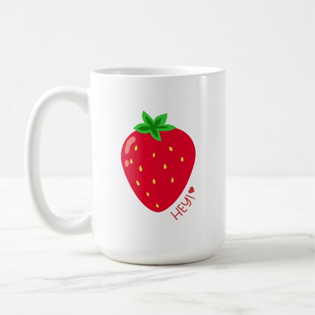 Taza De Café Strawberry Kisses T-Shirt (Izquierda)