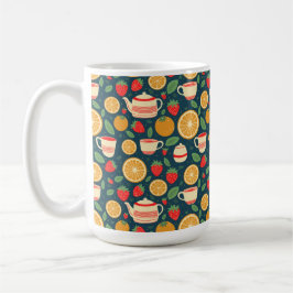 Taza De Café Strawberry Orange Tea Time