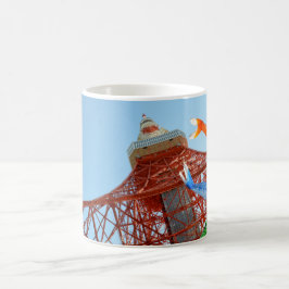 Taza De Café Streamers de carpa en la torre de Tokio