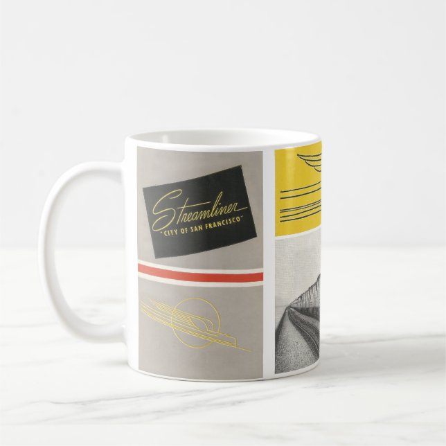 Taza De Café Streamliner, San Francisco, tren de pasajeros CA (Izquierda)