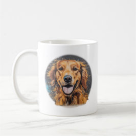 Taza De Café Streetart de Golden Retriever