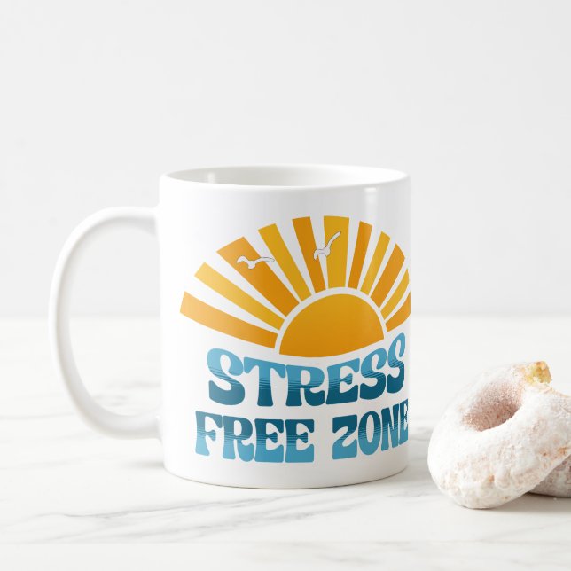 Taza De Café Stress Free Zone (Con donut)