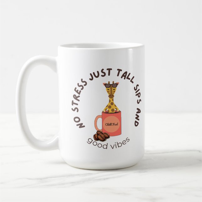 Taza De Café “Stretch out, sip slow, stress less.” (Izquierda)