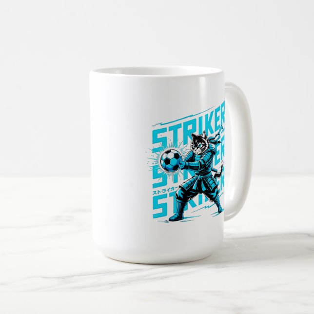 Taza De Café Striker Anime Gift for Players & Coaches (Anverso derecho)