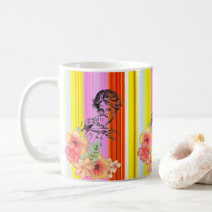 Taza De Café Stripe Victorian Mug