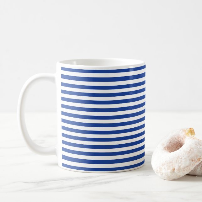 Taza De Café Striped Coffee Mug (Con donut)
