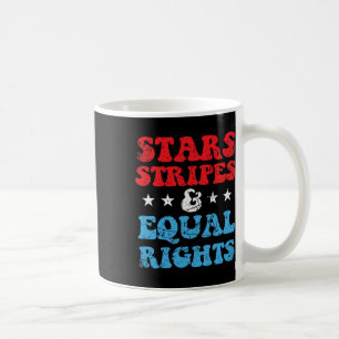 Taza De Café Stripes E Igualdad De Derechos 4 De Julio Mujeres
