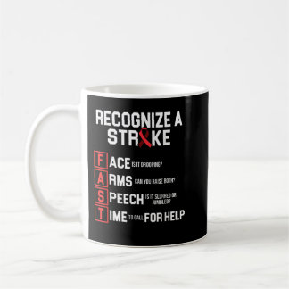 Taza De Café Stroke Awareness Survivor Fast Strong Warrior 