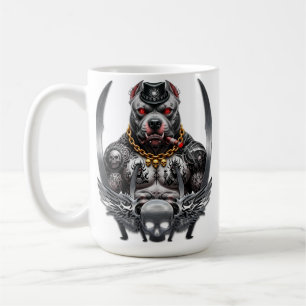 Taza De Café Strong and brave pit bull