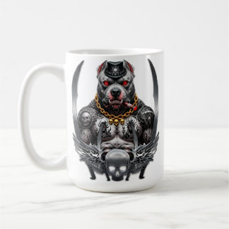 Taza De Café Strong and brave pit bull