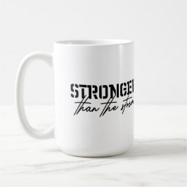 Taza De Café Stronger than the storm, faith inspired