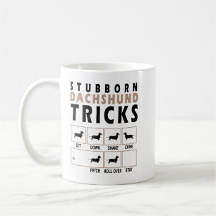 Taza De Café Stubborn Dachshund Tricks T-Shirt