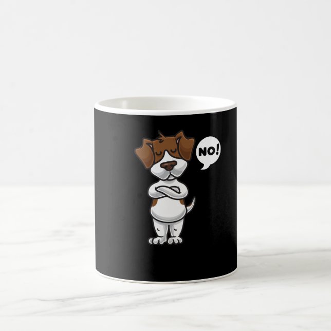 Taza De Café Stubborn Jack Russell Terrier Dog (Centro)
