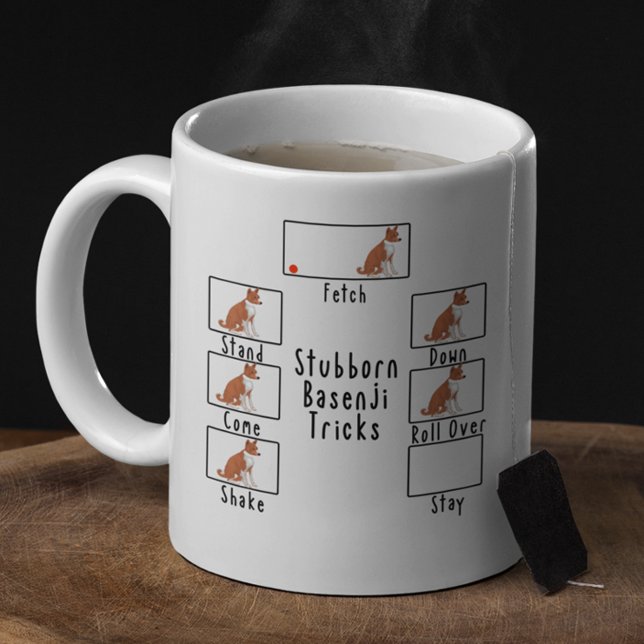 Taza De Café Stubborn Red Basenji Tricks Coffee Mug (Subido por el creador)