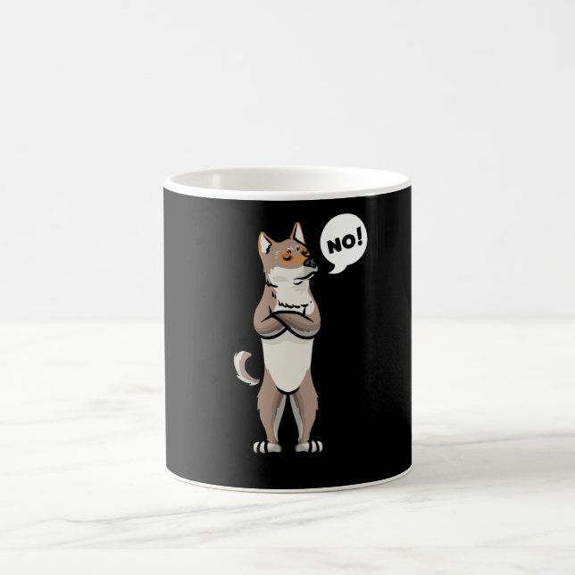 Taza De Café Stubborn Shikoku Dog (Centro)