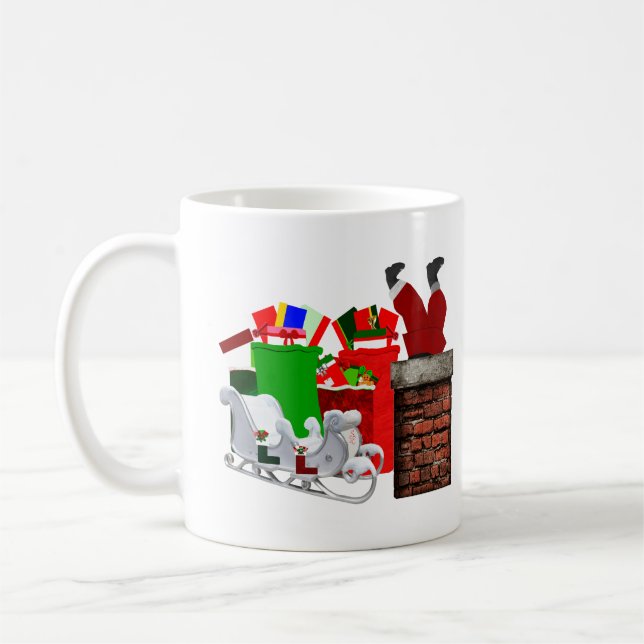 Taza De Café Stuck Santa Unisex (Izquierda)