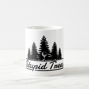 Taza De Café Stupid Trees Golf Ball Tee GIft